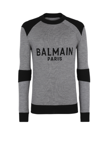 ウール セーター Balmain Parisロゴ