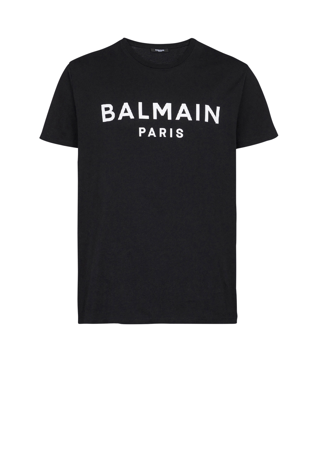 コットン Tシャツ Balmain Parisロゴプリント, 黒, hi-res
