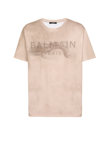 Balmain Paris デザートロゴ エココットン Tシャツ