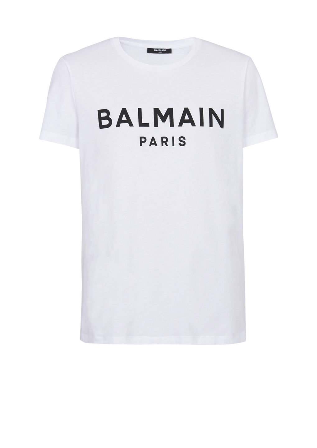 コットン Tシャツ Balmain Parisロゴプリント, 白, hi-res