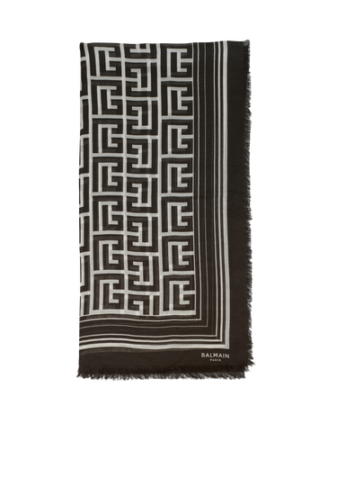 モダール スカーフ Balmainモノグラムパターン